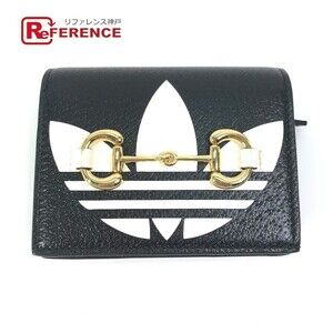 Gucci logo adidas collaboration shoulder wallet pouch crossbody black